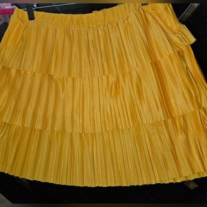 Zara, yellow pleated mini skirt. 💛 L